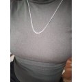 Retail Price R 1299 / Genuine Stainless Steel Necklace For Man Women SILVER Color