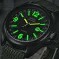 Luminous Nylon Band Military Watch  Watch - Green Colour