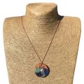 Orgonite Round Pendant Necklace For Communication