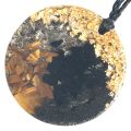 Orgonite Round Pendant Necklace for Grounding