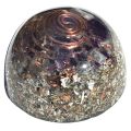 Orgonite Small Dome with Rainbow Fluorite