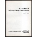 Botswana Notes and Records Vol. 1 1968 - Various
