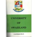 University of Swaziland Calender 1992-93 - University of Swaziland