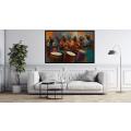 Canvas Wall Art - Traditional African Men Playing Drums - A1483