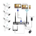 4 Channel 720P Wireless IP Camera CCTV Security Kit