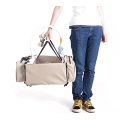 Ashcom  Multifunctional Baby Travel Bed Cot Baby Bassinet and Diaper Bag - Gray