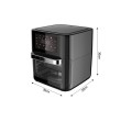 Haeger 12L  1700W Air Fryer Oven with Rotisserie