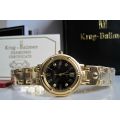 RRP: £585 (British Pounds) Krug Baumen Women's Charleston Watch with Genuine 4 Diamonds OFFICIAL