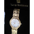 Retail: R10,600.00 Krug Baumen MEN'S Charleston CERTIFIED 4 Diamond White Dial Gold Watch