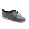 Ladies Lace Up Black Vellie