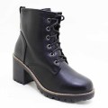 Block Heel Lace Up Boot -Size  7