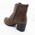 Block Heel Lace Up Boot -Size  5 6