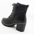 Block Heel Lace Up Boot -Size 3 4 5 6 7