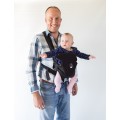 BabyWombWorld Classic Front & Back 3-in-1 Baby Carrier - Black
