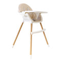 BabyWombWorld 2-in-1 Convertible Baby High Feeding Chair with Tray