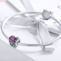 Heart Floral Charm