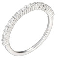 Silver 1.5mm Cubic Zirconia Eternity Ring