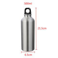 Steel 500ml Water Bottle with Carabiner Clip