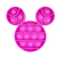 Fidget Toys - Pop It Washable Reusable Fidget Toy - Mouse - Pink