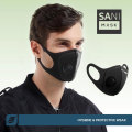 Face Mask - Protective Reusable Multiple Filter Layered Valve Sani Masks - 5 Pack