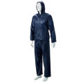 Dromex 2 Piece Rubberised Rain Suit - Navy Blue - Medium