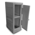 Lockable Staff Storage Locker Cabinet with Shelf &amp; Coat Hook - Grey