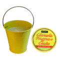 Citronella Mosquito / Insect Repellant Candle in Metal Bucket - 250g - Yellow