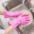 Rubber Household Cleaning Gloves - Pink - Large