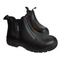 Pinnacle Austra Chelsea Safety Boots Black and brown