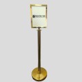 Crown Top Gold Stanchion With Domed Base Design