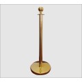 Ball Top Gold Stanchion With Domed Base Design