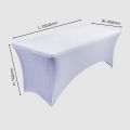 260g Spandex Fitted Conference Table Cover - White