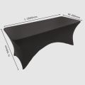 260g Spandex Fitted Conference Table Cover - Black