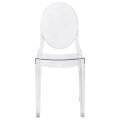 High Quality Ghost Chair No Armrest-Crystal Clear
