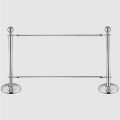 Ball Top Silver Stanchions With Custom Branding