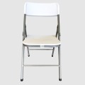 Plastic Folding Chair In White