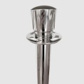 Crown Top Silver Stanchion With Domed Base Design