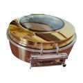 Chafing Dish With Window Gold