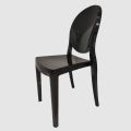 High Quality Ghost Chair(No Armrest)-Solid Black