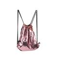 Sequin Draw Cord Bag