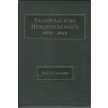 Transvaalsche Herinneringen 1876 - 1896 - Jorissen, E. J. P.