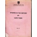 Studies in the History of Cape Town Vols 2-4 - Saunders, Christopher & Phillips. Howard