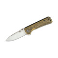 QSPHAWK BRASS HANDLE FOLDING KNIFE- QS131-K