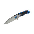 WE KNIFE PRESS CHECK TITANIUM BLACK/BLUE/GRAY HANDLE  WE20078B-2