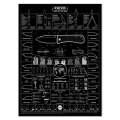 KNAFS BLACKOUT KNIFE POSTER - GUIDE TO KNIVES 18X24"