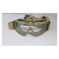 CA-211T GOGGLE TAN SINGLE LENS