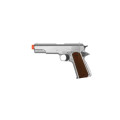 HFC 1911A1 GREEN GAS AIRSOFT PISTOL-SILVER HG121S