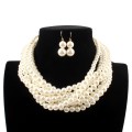 Multi-layer imitation pearl necklace jewellery