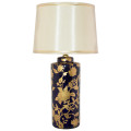 Opulent Blue and Gold Zimbali Lampshade