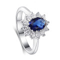High-end Blue Zirconia Dress Ring